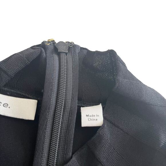 Vince Black Sleeveless Mixed Rib Sleeveless Mock Turtleneck Top Size XXS - Picture 4 of 10